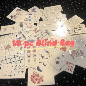 Cute Temporary Tattoos blind bag/trash bag Lot